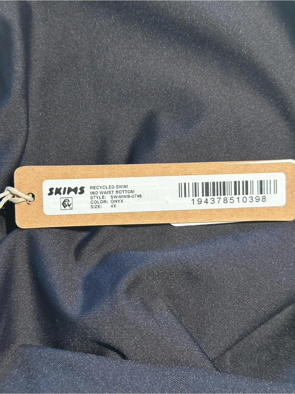 SKIMS Recycled Swim Mid Waist High-Cut Women's Swim Bikini Bottom NWT